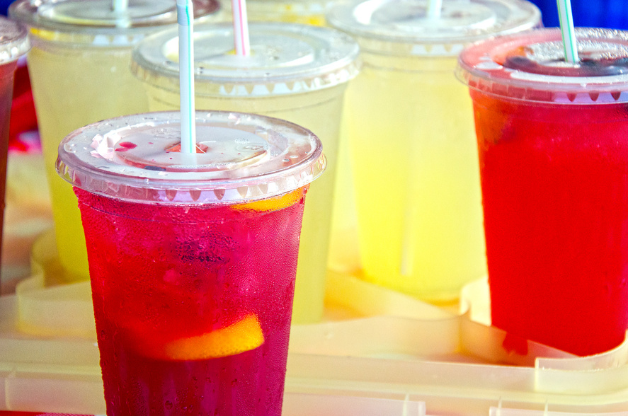 Lemonade and Strawberry Lemonade drinks